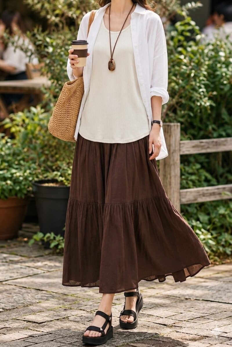 骨格ナチュラルの夏服おすすめコーデ