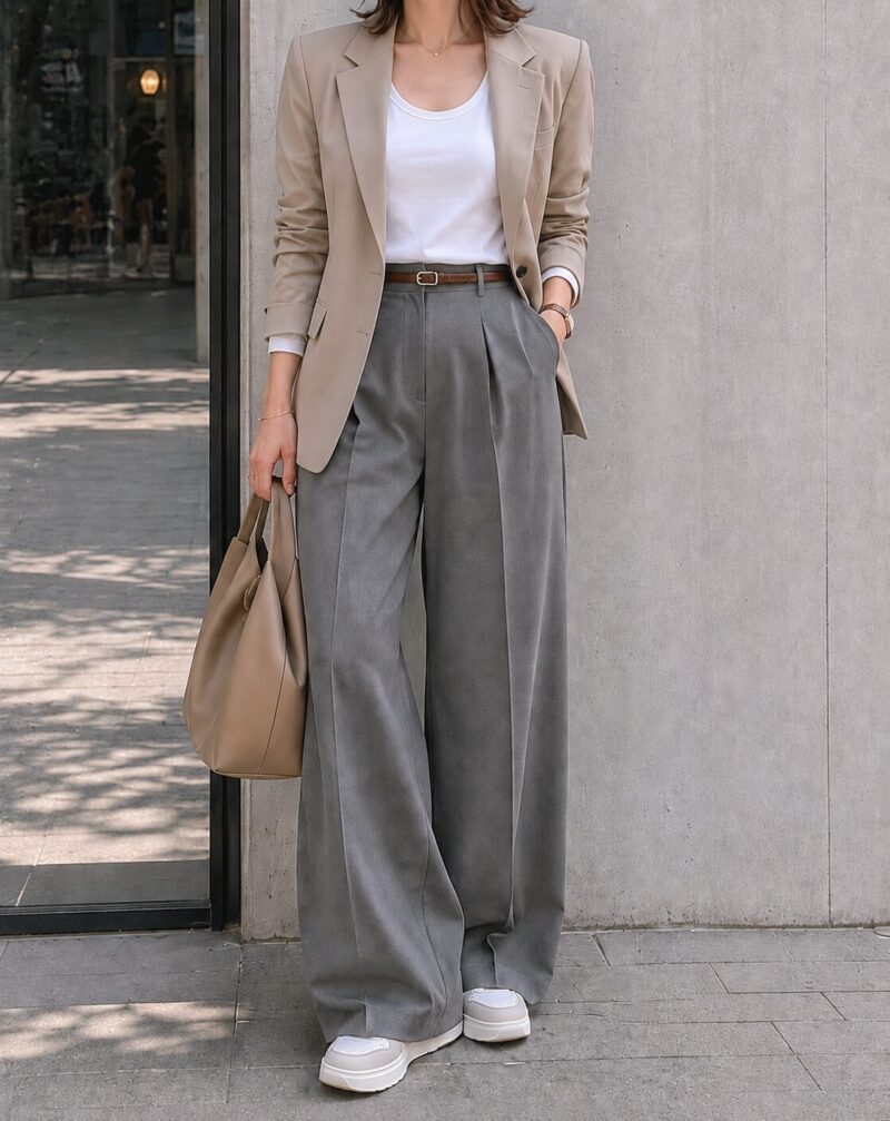 骨格ストレートの春服おすすめコーディネート
